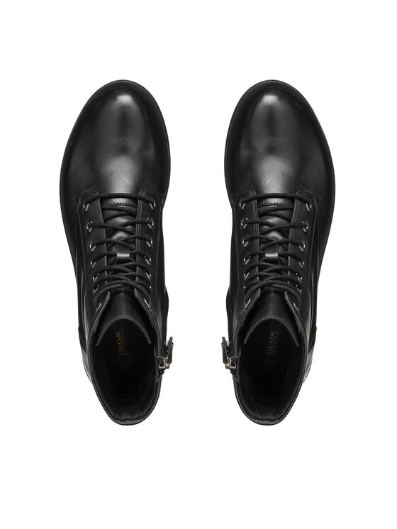 Geox Geox Schnürschuhe Rawelle E D466RE 000TU C9999 Schwarz