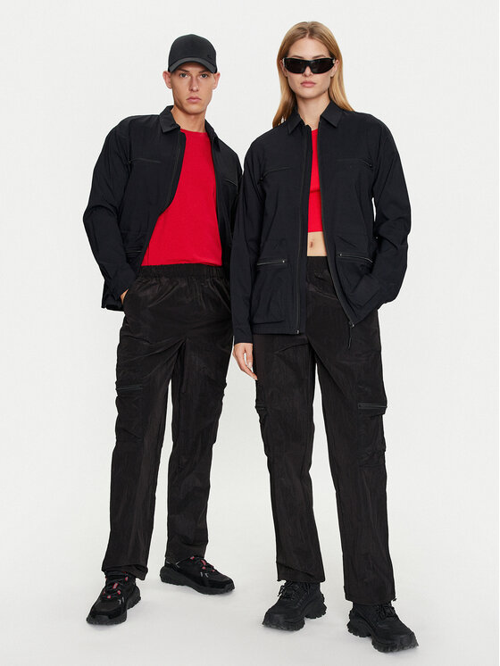 Rains Rains Szövet nadrág Kano Pants Regular 19200 Fekete Regular Fit