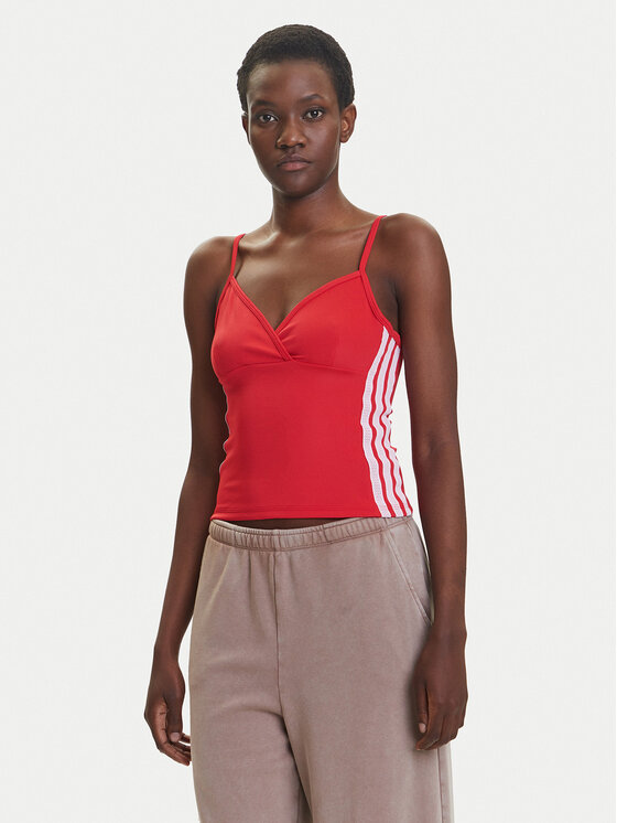 adidas adidas Top Seasonal Essentials 3-Stripes JM1910 Roșu Slim Fit