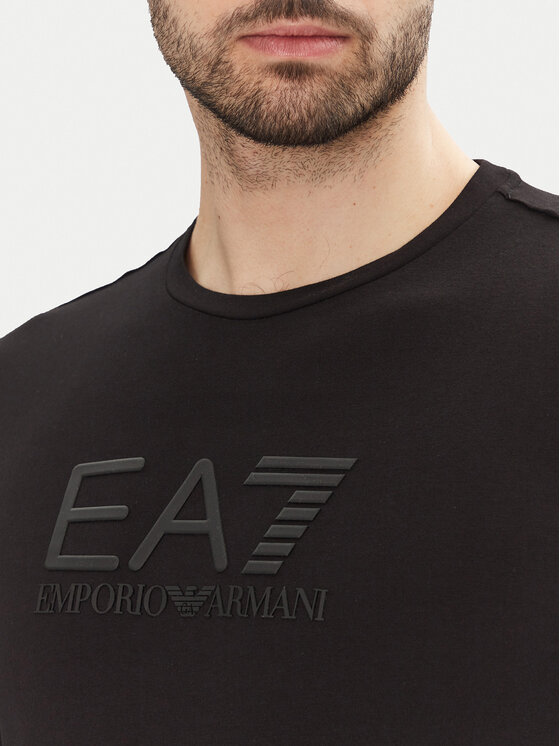 EA7 Emporio Armani EA7 Emporio Armani Longsleeve 7M000227 AF10373 UC001 Czarny Slim Fit