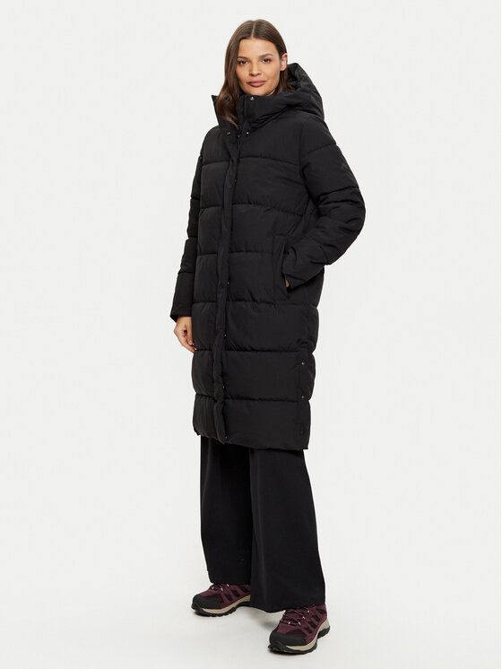 4F 4F Žieminė striukė 4FWAW24TDJAF476 Juoda Regular Fit