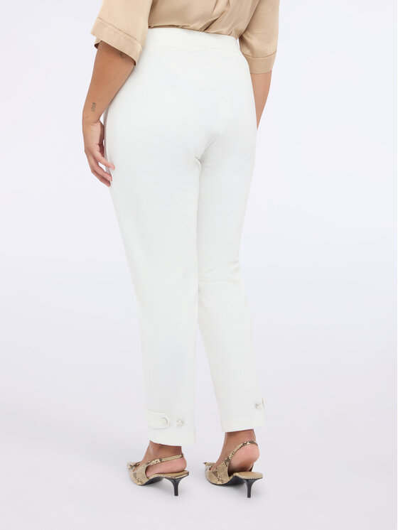 Fiorella Rubino Fiorella Rubino Pantaloni di tessuto P712L002238N011 Bianco Regular Fit