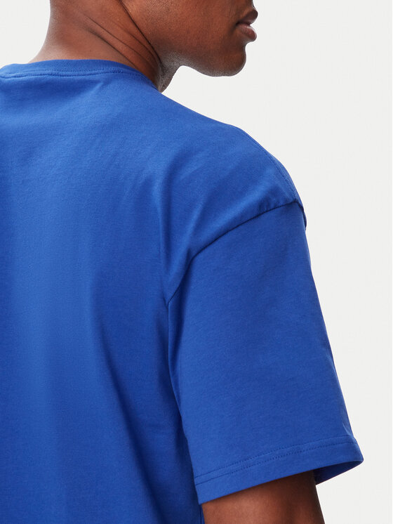 adidas adidas T-Shirt Trefoil Essentials HZ1002 Niebieski Loose Fit