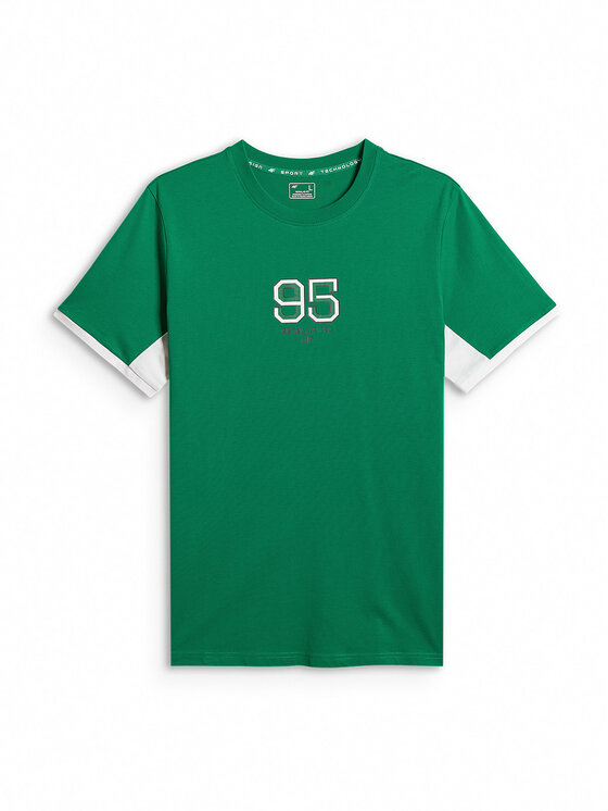 4F 4F T-Shirt SPORTS CLUB Zielony Regular Fit