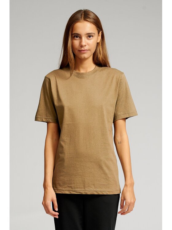 TeeShoppen TeeShoppen T-Shirt 'Oversized Collection' Khaki Oversize
