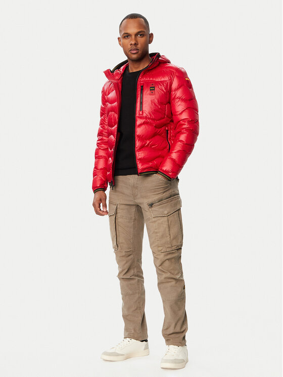 Blauer Blauer Geacă din puf Wave 26WBLUC03064 Roșu închis Regular Fit