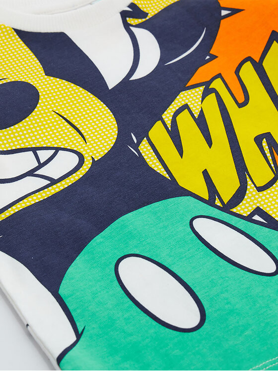 Original Marines Original Marines Marškinėliai DDPV0390NM Écru Regular Fit