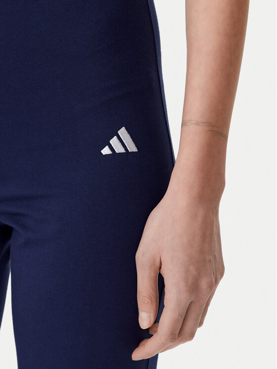 adidas adidas Leggings Essentials Small Logo JD3073 Tamnoplava Flare Fit