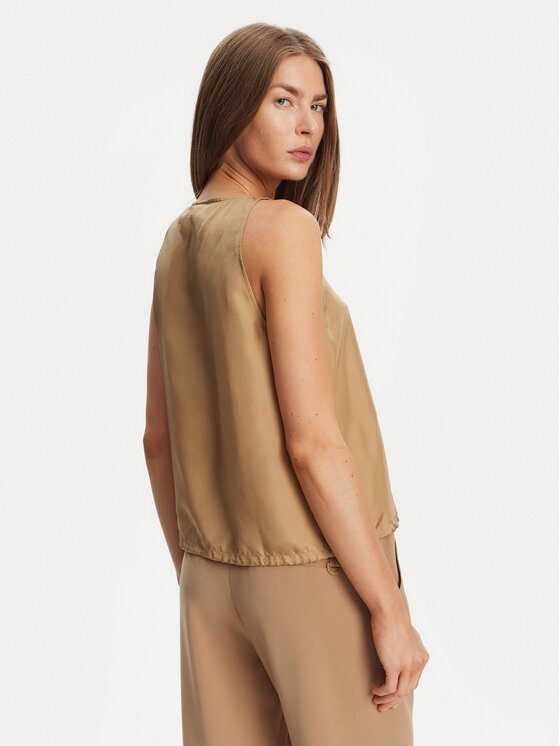 Marella Marella топ Meana 2513161045 Бежов Regular Fit
