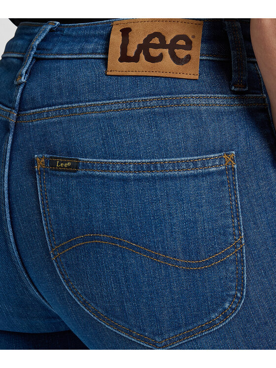 Lee Lee Jeansy 112387496 Niebieski Skinny Fit