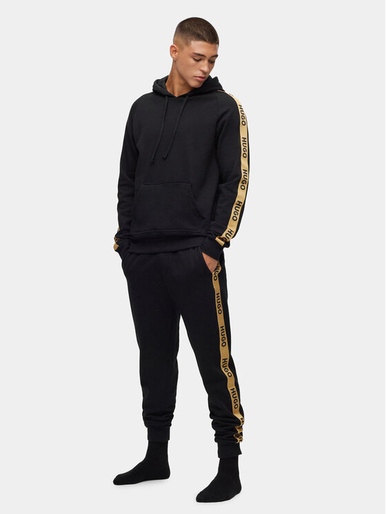 HUGO Hugo Sportinės kelnės Sporty Logo 50496995 Juoda Regular Fit