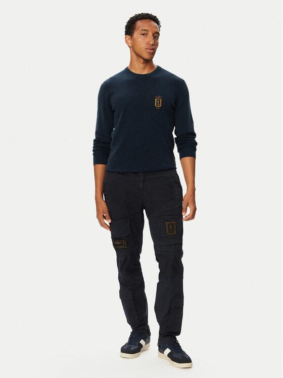 Aeronautica Militare Aeronautica Militare Пуловер 262MA1667UL00463 Тъмносин Regular Fit