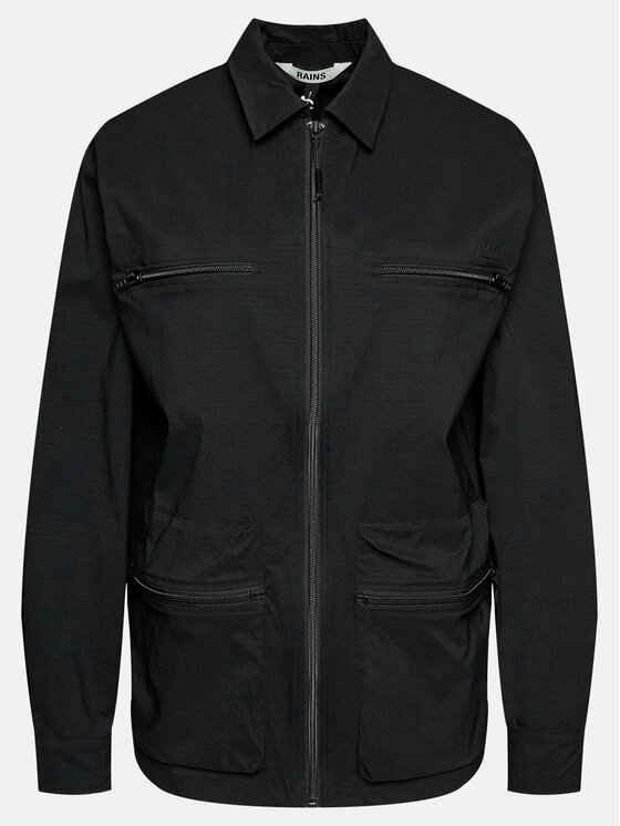 Rains Rains Košile Tomar Overshirt 19320 Černá Regular Fit