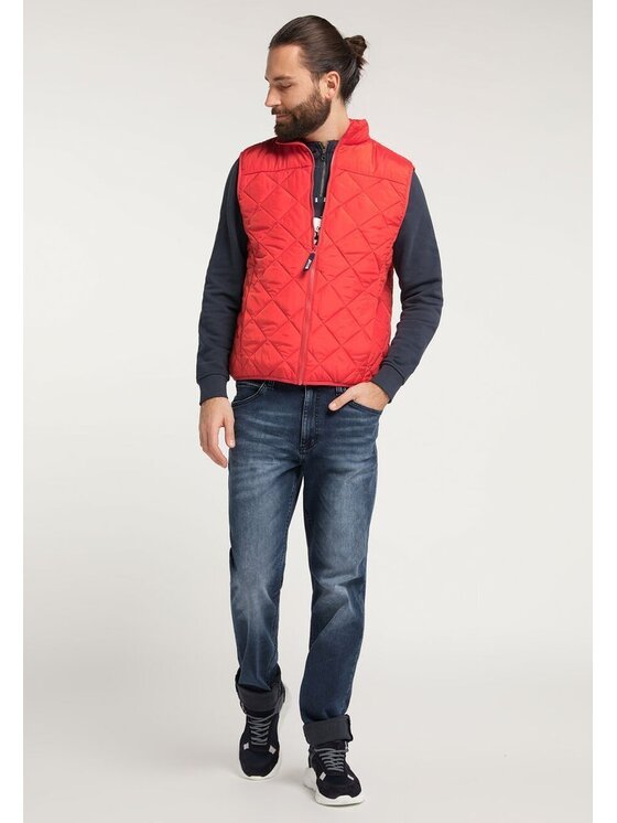 Mustang Mustang Gilet DENNIS SC LIGHT Rosso Regular Fit