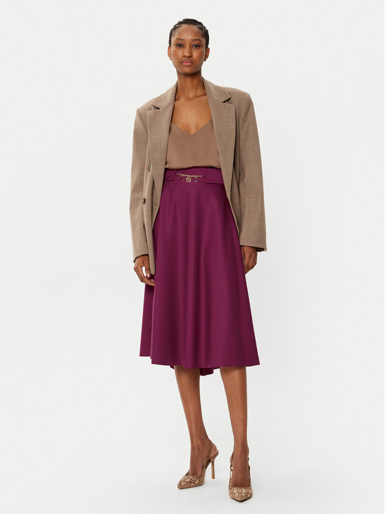 Rinascimento Rinascimento Midi krilo CFC0121918003 Bordo rdeča Regular Fit