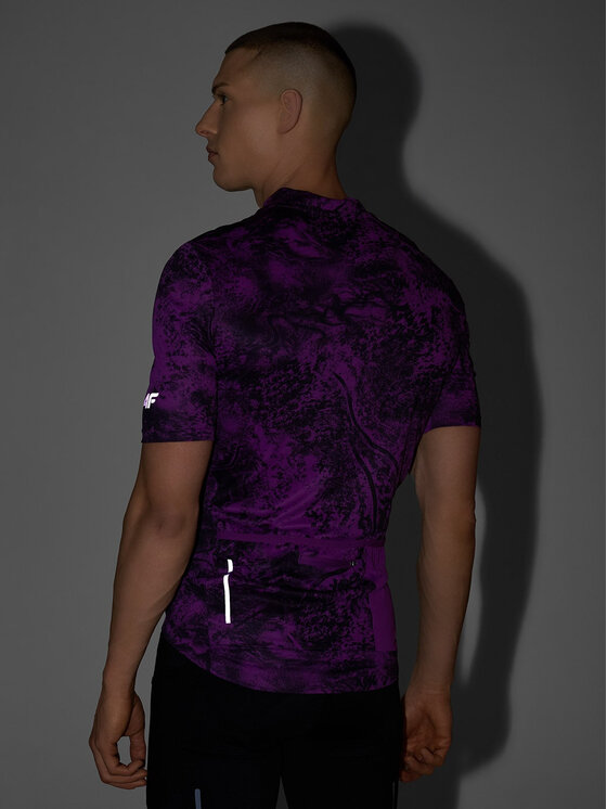 4F 4F T-Shirt 4FWSS26TFTSM1766 Fioletowy Active Fit