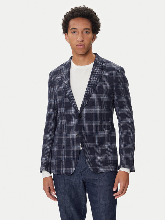 JOOP! JOOP! Sacou 17 JB-47Hoverest 30045029 Bleumarin Slim Fit