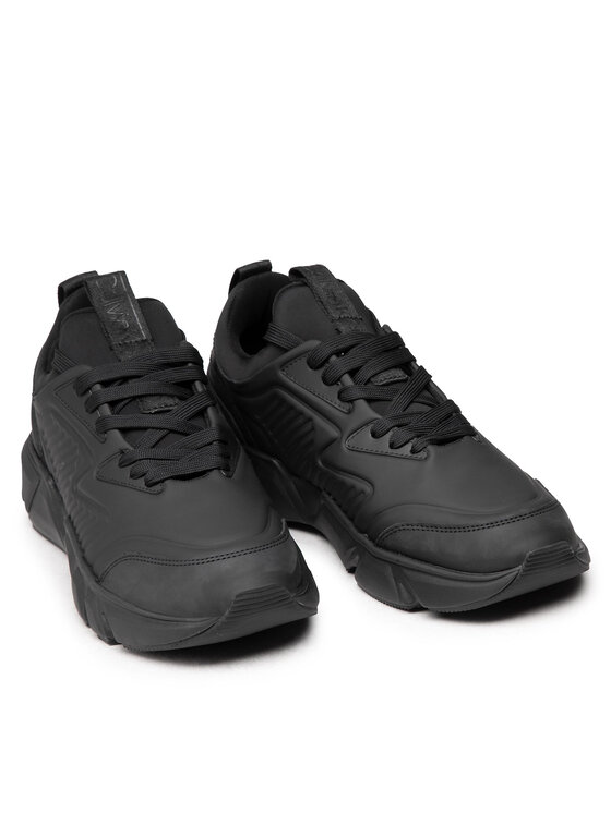 Calvin Klein Calvin Klein Sneakersy Low Lace Up Lth HM0HM00317 Czarny