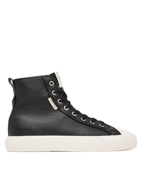 Calvin Klein Teniși Vulc Lace Up Hightop Lth HW0HW03076 Negru