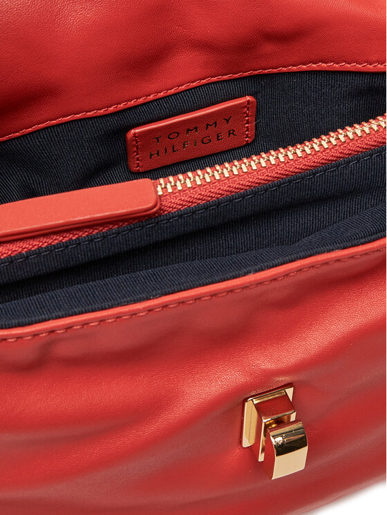 Tommy Hilfiger Tommy Hilfiger Torebka Soft Leather Conv Crossover AW0AW17638 Beżowy