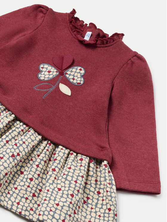 Mayoral Mayoral Ikdienas kleita 2917 Bordo Regular Fit