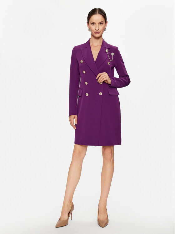 Maryley Maryley Kokteilinė suknelė 23IB300/41RA Violetinė Regular Fit