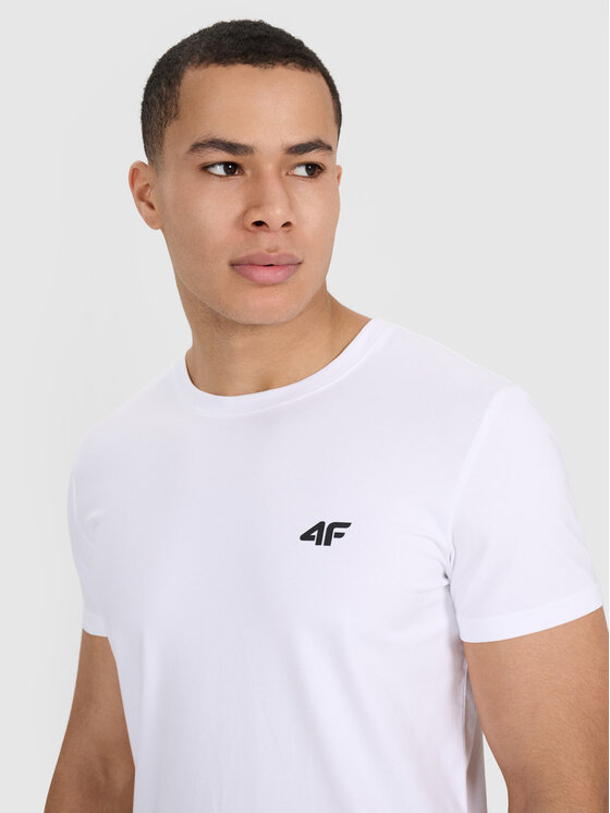 4F 4F T-Shirt MIDSHOP TEXTILE Biały Regular Fit
