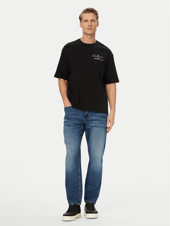 Calvin Klein Jeans Calvin Klein Jeans Tričko LV04RE828G Čierna Regular Fit