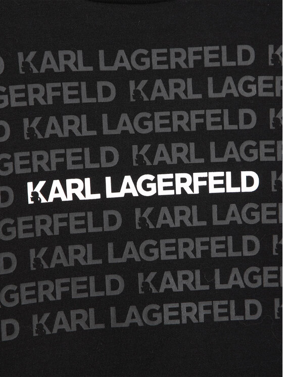 Karl Lagerfeld Kids Karl Lagerfeld Kids Džemperis Z25430 S Juoda Regular Fit