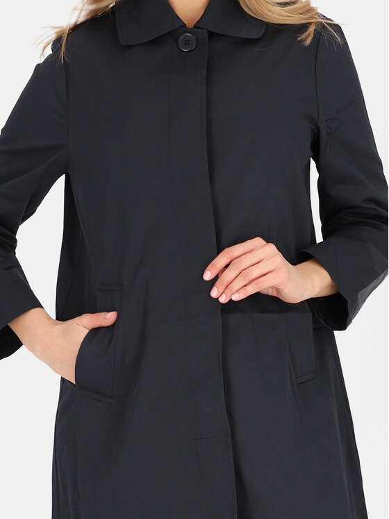 Perso Perso Płaszcz przejściowy BLE252535F Granatowy Regular Fit