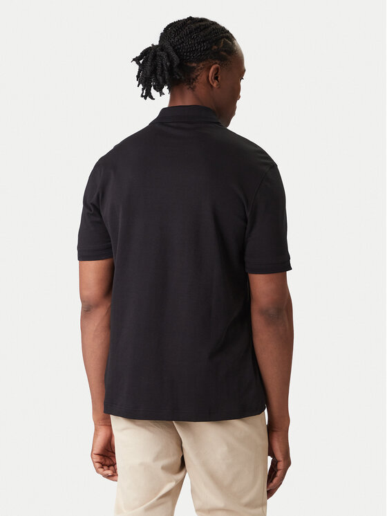 BOSS BOSS Polo särk Pe_Interlock 50520109 Must Regular Fit