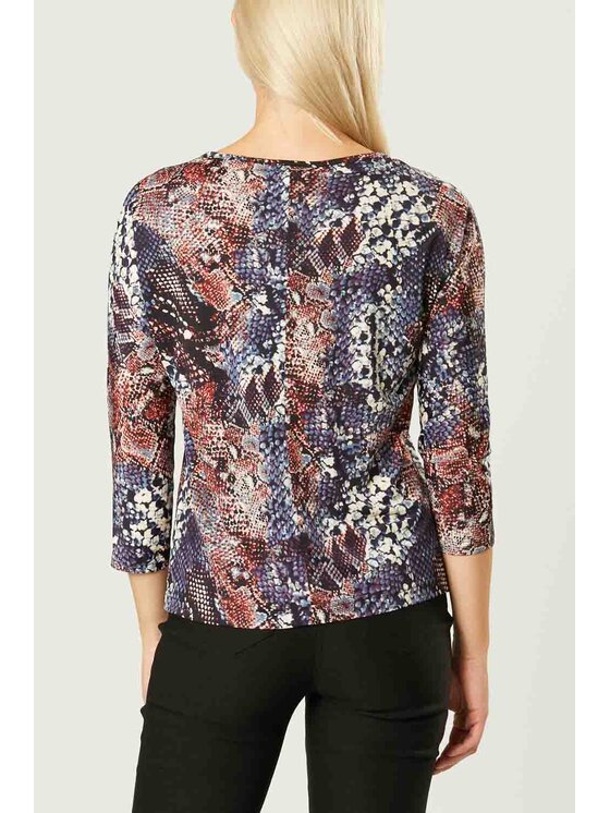QUIOSQUE QUIOSQUE Bluzka 19-D-105 Fioletowy Regular Fit