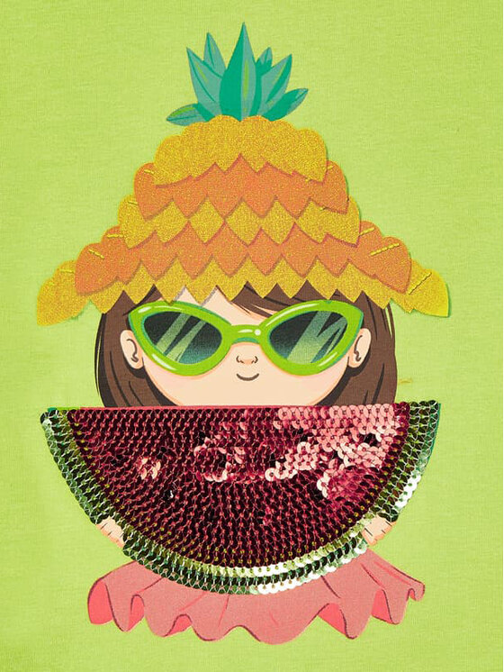 Completo T-shirt e leggings 3741 Multicolore