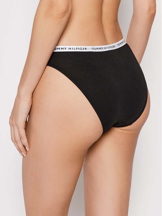 Tommy Hilfiger Tommy Hilfiger Fazonos bugyi szett UW0UW02828 Fekete