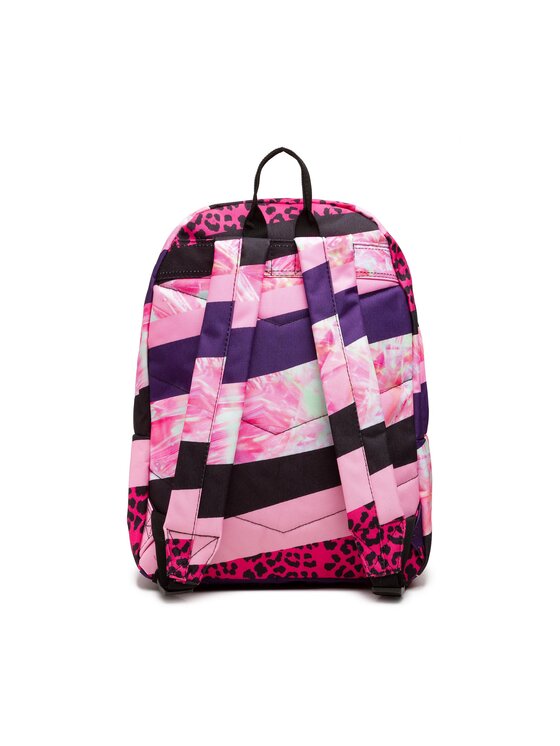 HYPE HYPE Plecak Dark Pink Stripe Crest Backpack YVLR-653 Różowy