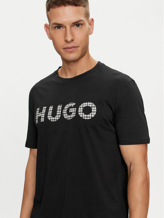 HUGO Hugo T-Shirt Dulivio_U243 50519724 Czarny Regular Fit