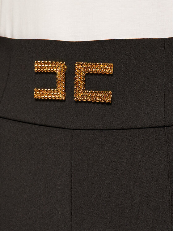 Elisabetta Franchi Elisabetta Franchi Pantaloni din material PA-358-06E2-V259 Negru Regular Fit