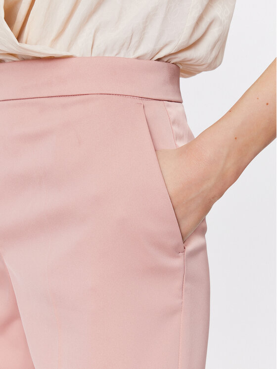 PINKO Pinko Spodnie materiałowe Pinto 100029 A0GH Różowy Flare Fit