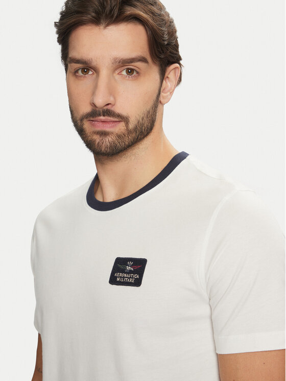Aeronautica Militare Aeronautica Militare T-shirt 242TS2331J662 Bijela Regular Fit