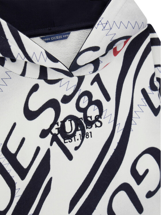 Guess Guess Bluză L6RQ00 KA6R4 Alb Regular Fit