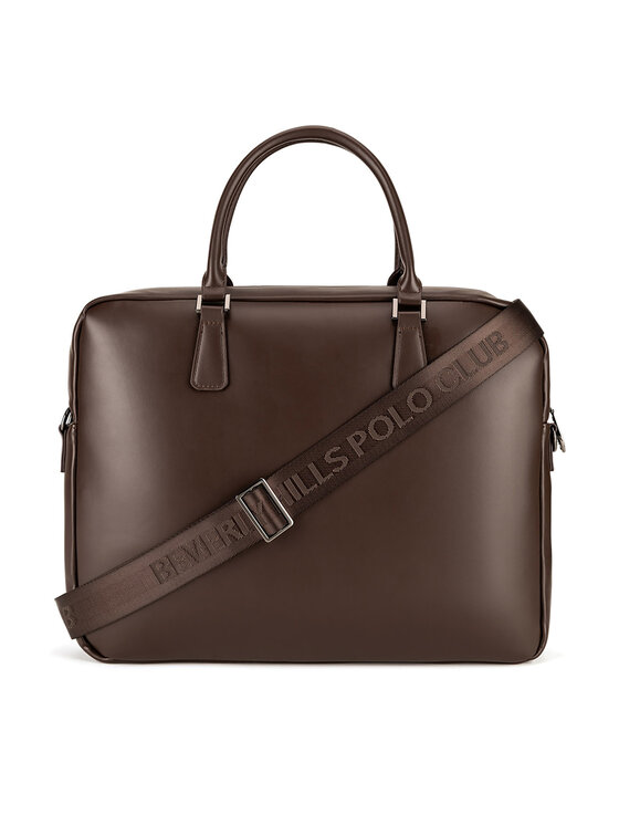 Beverly Hills Polo Club Beverly Hills Polo Club Torba na laptopa CWBEO-BHPC-L-016-07. Brązowy ciemny