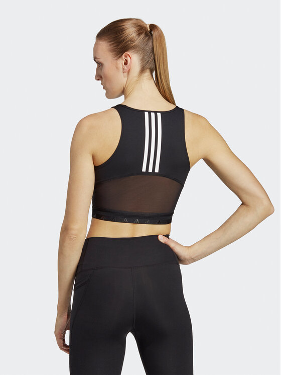 Top AEROREADY Hyperglam Crop Tank Top IB2310 Nero