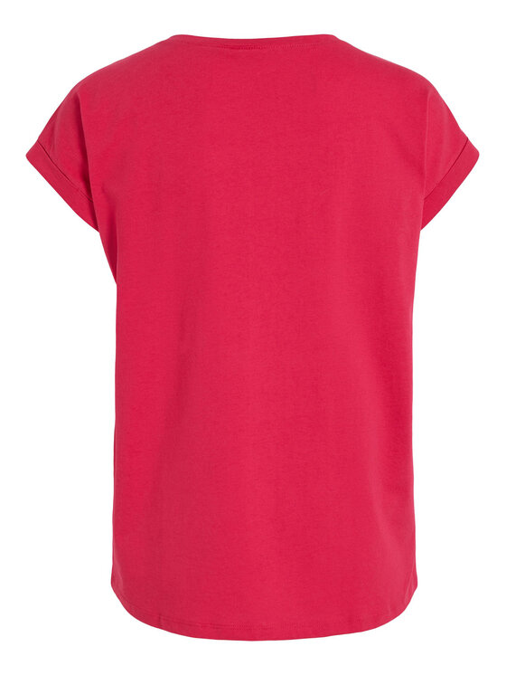 Vila Vila T-Shirt Dreamers 14083083 Rosa Boxy Fit