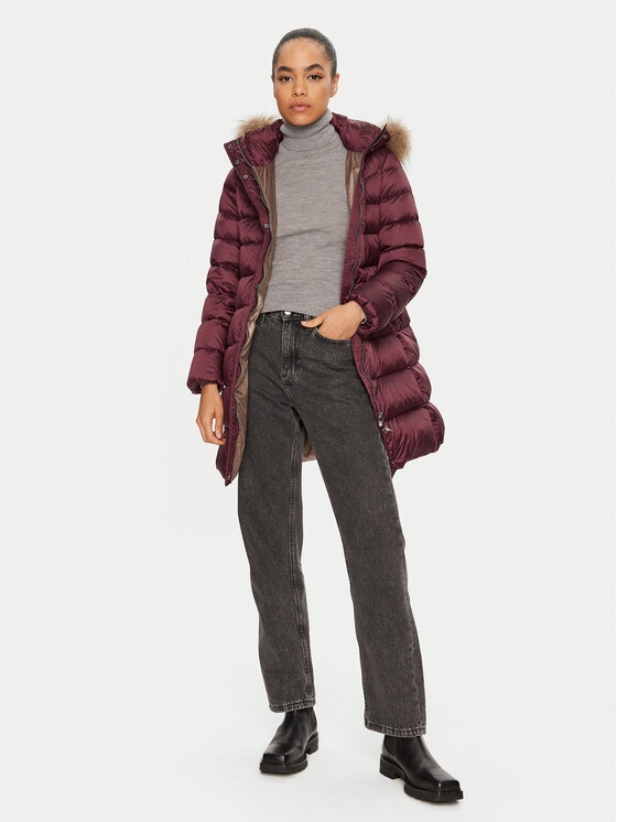 Hetregó Hetregó Kurtka puchowa Leonie 8N603M Bordowy Regular Fit