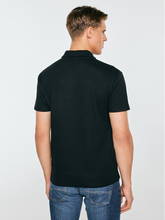 BIG STAR BIG STAR Polo NISSER Czarny Basic Fit