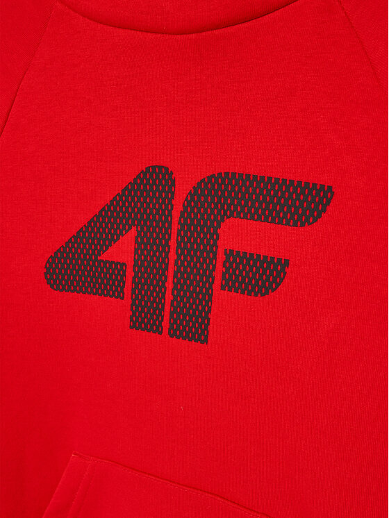 4F 4F Bluza HJZ22-JBLM002 Czerwony Regular Fit