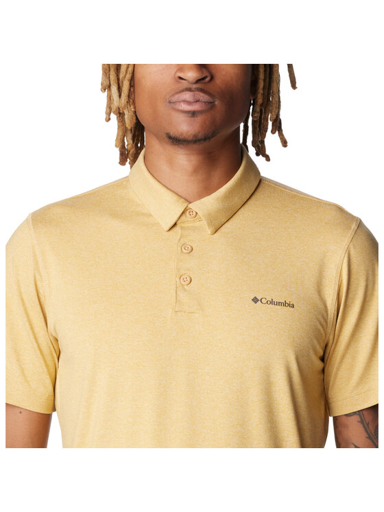 Columbia Columbia Polo Columbia Tech Trail Polo Shirt Żółty Regular Fit