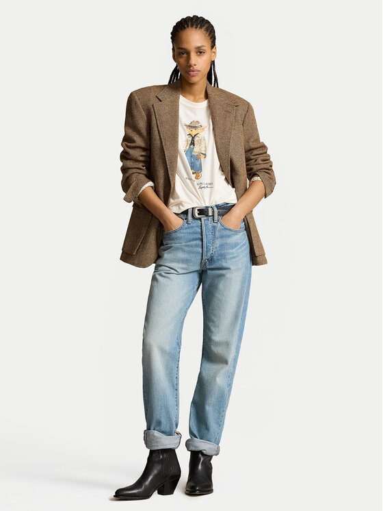 Polo Ralph Lauren Polo Ralph Lauren T-Shirt 211941187001 Λευκό Regular Fit