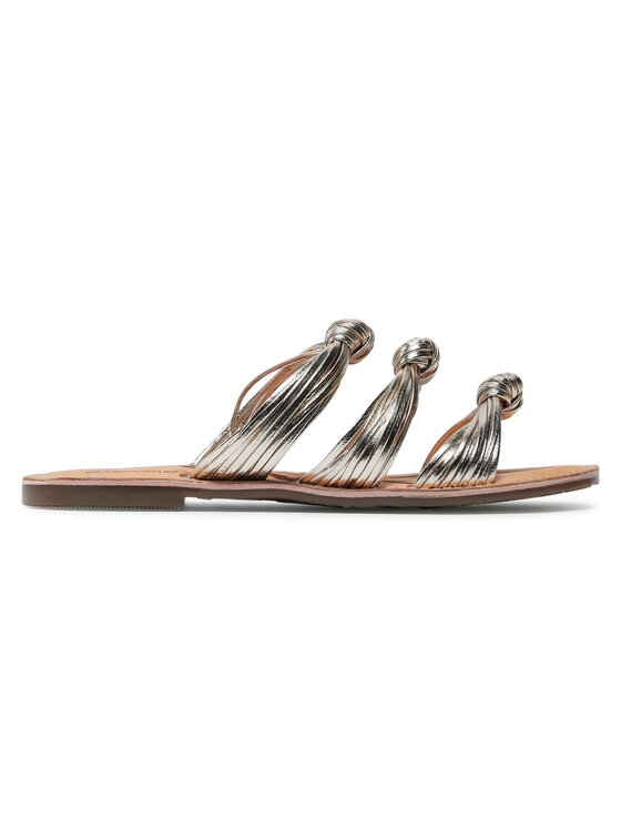 Pepe Jeans Pepe Jeans Nazouváky March Mets PLS90448 Zlatá