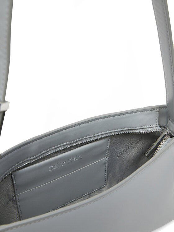 Calvin Klein Calvin Klein Torebka Embossed Logo Shoulder Bag K60K612550 Szary
